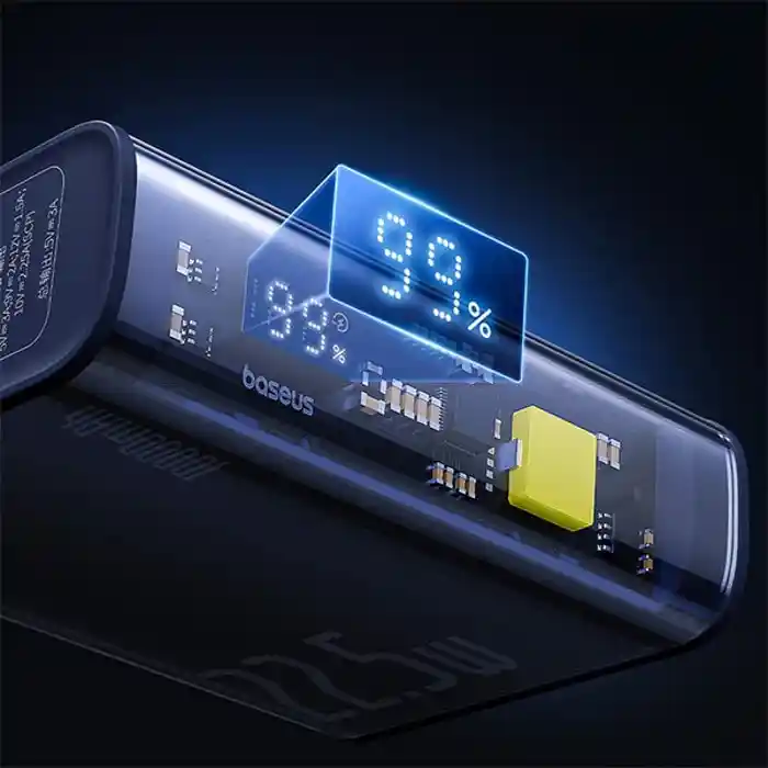 Baseus Semi Transparent 10000mah 22.5w Digital Display Power Bank